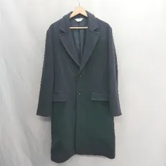 ■ ⊇ WYM LIDNM ウィム バイ リドム スムースヘリンボーン 長袖 チェスターコート サイズM ネイビー メンズ E  【1503050047579】のサムネイル