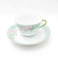 OKURA 大倉陶園 鈴蘭 撫子 スズラン ナデシコ すずらん なでしこ カップ＆ソーサー ティー コーヒー 金彩 花 希少 レア SU12406J1 