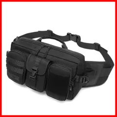 【特売】IDEASHOW 2WAYウエストバッグ 多機能ウエストポーチ 収納力 ボディバッグ 11ポケット ベルトバッグ 旅行バッグ 調節可能ベルト 小分け用フロントポケット ショルダーポーチ ワンショルダー ヒップバッグ バイク 釣り 旅行 ランニング 仕事