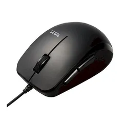 【新品・7営業日以内発送】エレコム ELECOM M-BL28UBSKBK マウス 有線 抗菌 静音 ブルーLED 5ボタン Mサイズ ケーブル長1m 進む戻るボタン ブラック MBL28UBSKBK【沖縄離島販売不可】