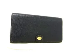 ■新品■未使用■ dunhill ダンヒル オックスフォード レザー 二つ折り 長財布 ウォレット メンズ ブラック系 FI1112