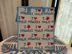 <OHANA>保冷バッグ　Mサイズ　ホヌ　ホヌ柄　エコバッグ　トートバッグ　レフア　ホヌ　プルメリア　ハワイアン　ハワイアン雑貨　ハワイ　Hawaii