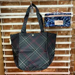 ローリーズファーム　大人チェック柄トート・花柄バニティポーチ　セット　ｓ