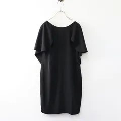 カルバンクライン Calvin Klein ポリエステルワンピース 6P■ブラック ドレス Ｖネック ノースリーブ フリル【2400014584691】のサムネイル