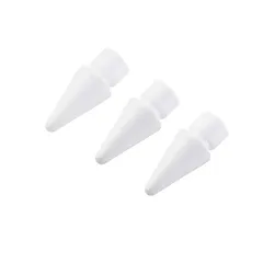 エレコム Apple Pencil 第2世代 第1世代 用 交換ペン先 3個入 太さ約1mm 極細 樹脂製 純正ペン先と同じ形 アップルペンシル iPad 用 ペン先 ホワイト　【５営業日以内発送】 【定形外郵便にて発送】