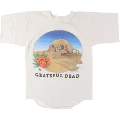 古着 80年代 GRATEFUL DEAD グレイトフルデッド 1981 EUROPEAN TOUR ドクロ柄 スカル柄 花柄 バンドTシャツ バンT/eva000680