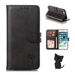 iPhone SE 第2世代 第3世代 (SE2 SE3) iPhonese2 iPhonese3 iPhone 8 iPhone7 iPhone6 iPhone6s 通用ケース手帳型 スマイル 笑顔猫ちゃん スマホケース iPhone SE 2022 202