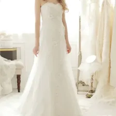 花嫁 ドレス ウエディングドレス 前撮りドレス ウェディングドレス 二次会ドレスオフショルダー オフショル 前撮り ドレス 花嫁 かわいい 花嫁 二次会ドレス フォトウェディング 可愛い シンプル 後撮り 結婚式 【SALE】白ドレス　FB256(11FT)