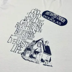 90年代 USA製 FIRST BAPTIST CHURCH of DOUGLAS バプテスト 教会 メッセージ プリントTシャツ メンズ2XL