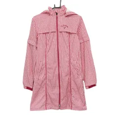 ★特価★【超美品】キャロウェイ 4WAYレインワンピース 白×ピンク 千鳥格子 裏メッシュ 袖フード着脱可 レディース S ゴルフウェア Callaway