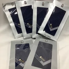 【未使用】　ピエールカルダン　メンズハンカチ　6枚まとめ売り　ネイビー　ドット柄　C757