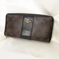 【COACH】　コーチ 長財布 シグネチャー レディース F54630 ブラウン