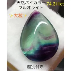 宝石⚜️ルース》極美品☆特大☆天然フルオライト☆20.566ct☆鑑別付