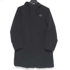 良品 THE NORTH FACE ザノースフェイス Gadget Hangar Coat ガジェットハンガーコート 撥水 ナイロン フーディーコート NPW61961 S 黒 レディース 古着 中古 USED