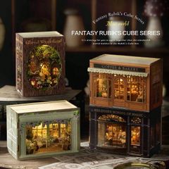 クリスマスの飾り付け 1個 ファンタジー キューブシリーズ DIYログハウス ハンドメイド アセンブリモデル小さな家、女友達や親友への創造的