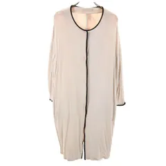 S Max Mara エスマックスマーラ 長袖 ハイピング ロング カーディガン M ベージュ系 レディース 古着