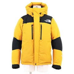 【美品】THE NORTH FACE ザ・ノースフェイス ダウン ジャケット Baltro Light バルトロライト ロゴ GORE‑TEX ゴアテックス 光電子 中綿 バイカラー ナイロン 100% メンズ L イエロー ブラック 黄 黒 ND91950