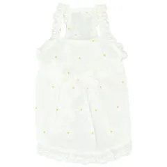 ☆ ホワイト ☆ 2XLサイズ ☆ 可愛いペットウェア yonlyd ドッグウェア 春夏 キャットウェア ペットウェア ワンピース ドッグウエア キャミソール ワンピース ノースリーブ 袖なし 犬 イヌ いぬ 猫 ねこ ネコ フラワー リボン レース