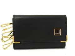 ■極美品■ dunhill ダンヒル レザー 6連 キーケース 鍵入れ メンズ レディース ブラック系 BJ3330