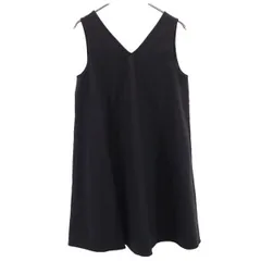 ロンハーマン ノースリーブ ワンピース S 黒 Ron Herman 日本製 レディース 【中古】  【230609】