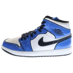 NIKE (ナイキ) AIR JORDAN 1 MID SIGNAL BLUE エアジョーダン1 ミッド SE シグナルブルー ミッドカットスニーカー DD6834-402 ブルー US11/29.0cm