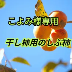 こよみ様専用干し柿用のしぶ柿＆柿のれん