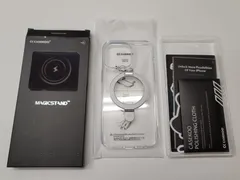 ★CASEKOO iPhone14Pro Max 用 ケース クリア 米軍MIL規格 耐衝撃 隠しスタンド 横縦両立 MagSafe対応 黄変防止 透明 ストラップホール付き アイフォン カバー「MagicStand」（クリア）