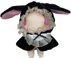 AXLUCE ぬい服 ぬいぐるみ 10cm 人形(うさぎ（ブラックxピンク）)