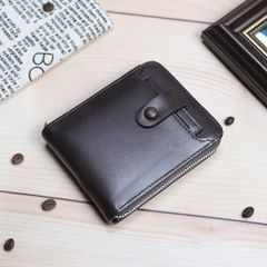 【新品】多機能財布 二つ折り 大容量 カード収納 中ベラ 高級 ソフト PUレザー 軽量 丈夫 スタイリッシュ メンズ レディース＜ダークブラウン＞着脱カード収納 クレジットカード 紙幣 お札 小銭 コイン レシート 薄型 スマート 外出 ポケット 茶色