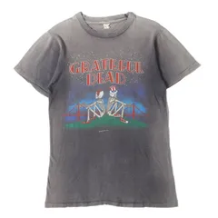 Vintage Music Item / 80s Grateful Dead Golden Gate Bridge 両面プリント Tシャツ (USA製) / ブラック 黒 / サイズ:詳細参照(M-L位) / 80年代 ヴィンテージ 古着【中古】