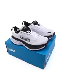 [ホカオネオネ] HOKA BONDI 8 陸上/ランニング ランニングシューズ ボンダイ 8 ワイド ランニング ロード マラソン ランシュー 厚底 ワイドタイプ 男女兼用 ホワイト×ブラック 送料無料