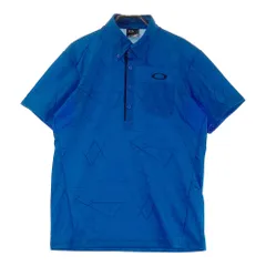 サイズ：M OAKLEY オークリー  半袖ポロシャツ ボタンダウン 総柄 ブルー系 [240101385691]# ゴルフウェア メンズ ストスト