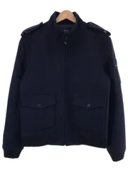 A.P.C アーペーセー ウールハイネックブルゾン ネイビー サイズ：Sのサムネイル