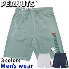 スヌーピー スウェット ハーフ パンツ メンズ グッズ ズボン PEANUTS S1442-195B