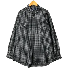 古着 ラルフローレン Ralph Lauren POLO by Ralph Lauren 長袖 コットンチェックシャツ メンズXXL相当/eaa570163