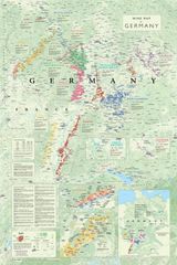 ドイツ 【ワイン産地がまるわかり】 ドイツ マップ ポスター 地図 折り畳み 額縁に入れてオシャレなインテリアにも Vino Hayashi… (ドイツ)