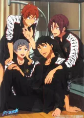 【中古】ポスター(アニメ) A3クリアポスター 集合(4人) 「Blu-ray/DVD 劇場版 Free!-Timeless Medley- 約束」 アニメガ・文教堂購入特典