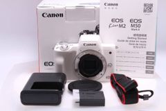 【1,000回以下】Canon EOS Kiss M2 ボディー ホワイト KISSM2WH-BODY ミラーレス一眼カメラ【超極美品】 送料無料