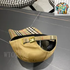 【今日WTO】Burberry 格子 ベースボールキャップ-RS39-GM12