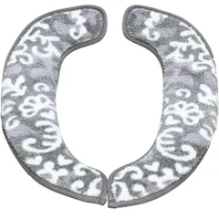 ☆ GRY ☆ SELECT JUST FIT ふんわリッチ 便座マットPro 便座マット 便座カバー 便座シート 便座クッション トイレカバー 洗浄暖房型 O型 U型 ふんわリッチ 取り付け簡単 シンプル 無地 温水洗浄便座 新生活 おしゃれ お洒落のサムネイル