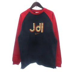 ナイキ NIKE トレーナー スウェット クルーネック ラグラン プリント 長袖 160cm 紺 ネイビー /AU