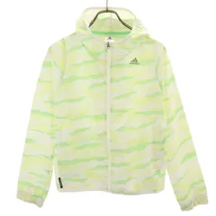 adidas アディダス カモフラ柄 ウインドブレーカー L ホワイト ジャケット 迷彩 レディース 古着