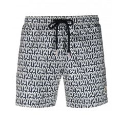 28 MONCLER モンクレール 2C00001 597DA ネイビー×ホワイト 海パン 水着 スイムウェア パンツ size M