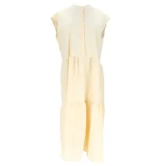 ☆ ベージュ ☆ ワンピース レディース シャツワンピース バックリボン ワンピース レディース シャツワンピース ワンピ シャツワンピ ロングワンピース ロングワンピ フレアスカート バックリボン リボン 袖なし 袖無し そで無し かわいい 可愛い ロング