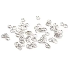 【特価商品】マルカン リング 金具セット ジャンプリング 基礎パーツ ジュエリー 約200個入り DIY用 手芸用品 クラフト用品 3MM アクセサリーパーツ ハンドメイド シルバー 手作り ブレスレット ピアス CLUB】丸カン イヤリング ネックレスなど