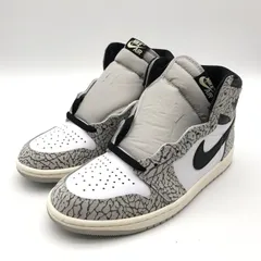 【中古】NIKE AIR JORDAN 1 RETRO HIGH OG スニーカー 25.5cm DZ5485-052 グレー ナイキ[10]