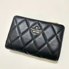 ケイトスペード 財布 ウォレット 二つ折り キルティング レディース ブラック	HWI