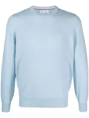 ブルネロ・クチネッリ カシミアクルーネックセーター 送料無料