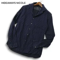 新品 タグ付き HIDEWAYS ハイダウェイ ニコル ジャケット 48 L 黒 HIDEAWAYS NICOLE（ハイダウェイニコル）の「フェイクレザー