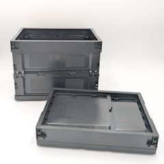 【Bランク】コンテナボックス  M_20L×2個セット ブラック